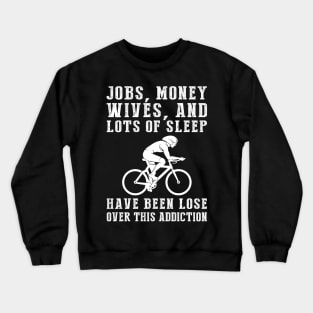 Pedalmania: Embrace the Hilarious Cycling Addiction Tee! Crewneck Sweatshirt